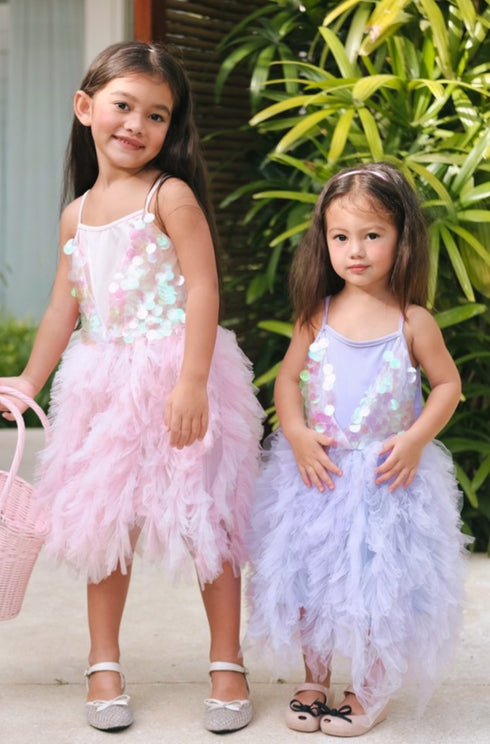 tulle princess sequin dress