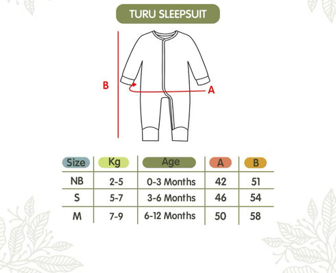 Baby Sleepsuit in Brown River