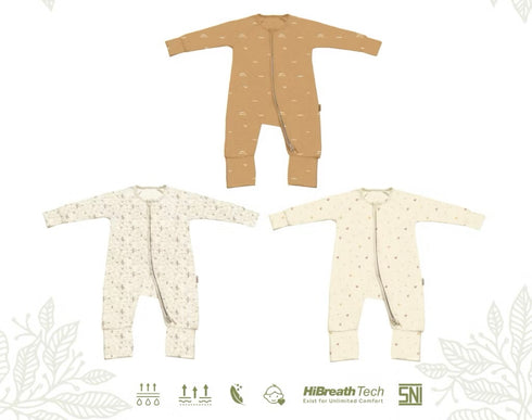 Baby Sleepsuit in Brown River