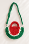 Crocheted watermelon handbag