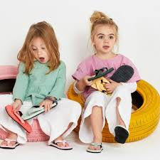 Indosole Toddler flip flops - Pollen