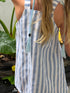 Blue Pinstripe Dress