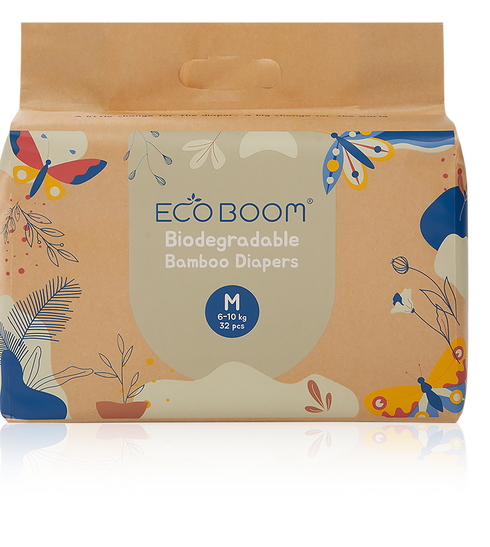 Eco Boom bamboo tape diapers for babies - sustainable and biodegradable