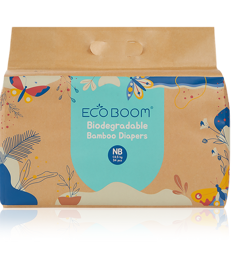 Eco Boom bamboo tape diapers for babies - sustainable and biodegradable