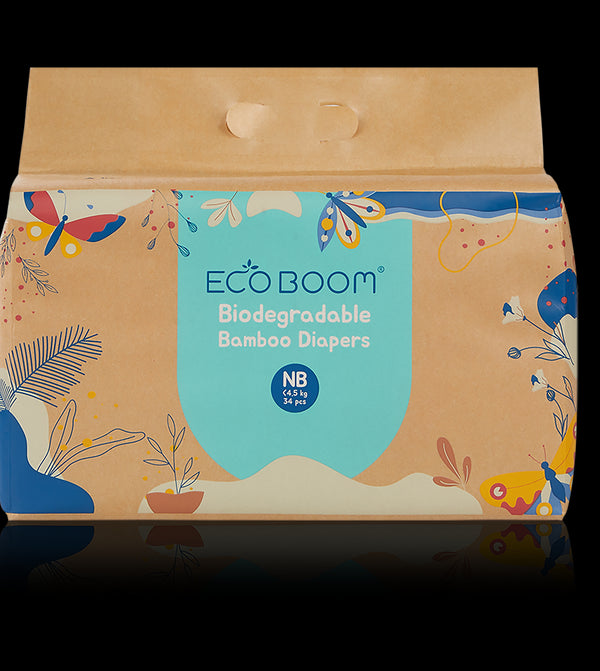 Eco Boom bamboo tape diapers for babies - sustainable and biodegradable