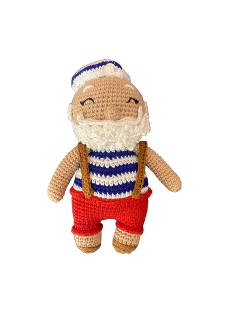 Crochet Santa Blue