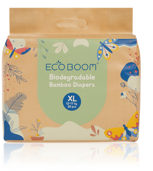 Eco Boom bamboo tape diapers for babies - sustainable and biodegradable