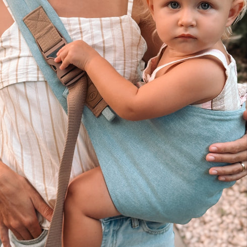 Toddler Carrier in Blue Jeans