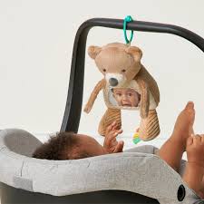 Sensory Tummy Time Toy Mirror - Bear