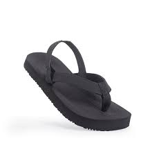 Indosole Toddler flip flops in Black